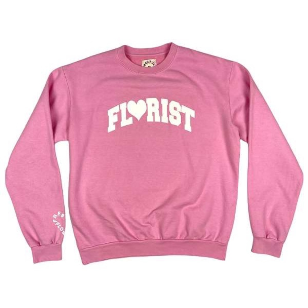 Fresh Cut Flowers The Florist Crewneck in Orchid Smoke NWOT 🌸